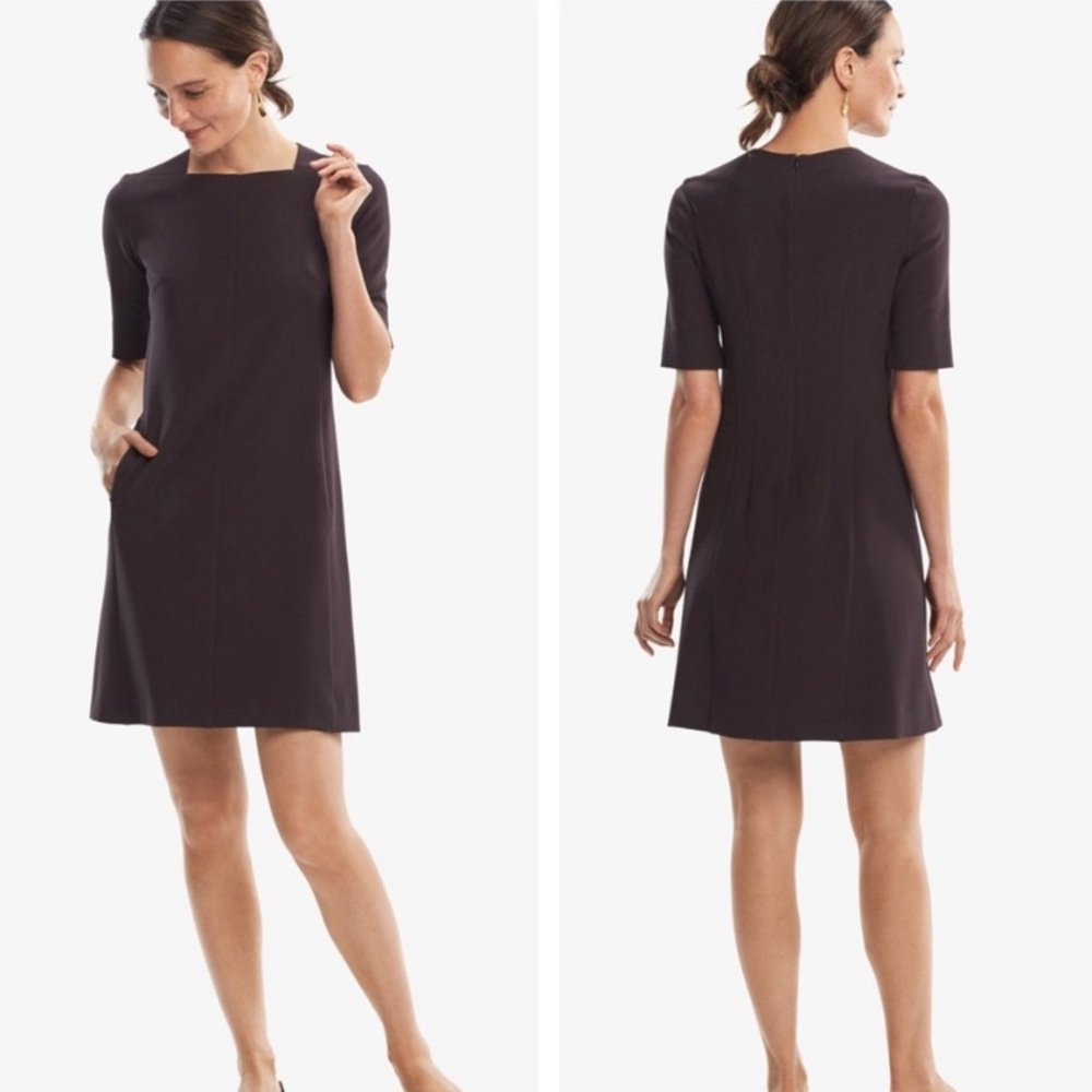 MM Lafleur Emily Dress In Fig Brown Size 10